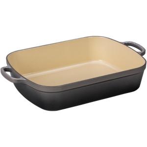 imageLe Creuset Enameled Cast Iron Signature Rectangular Roaster 7 qt 128quot x 187quot CeriseOyster