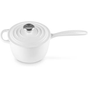 imageLe Creuset Enameled Cast Iron Signature Saucepan 225 qt CeriseWhite