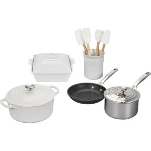 imageLe Creuset Mixed Material Cookware Set 12pc White