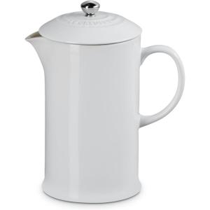 imageLe Creuset Stoneware French Press 34 oz FlameWhite