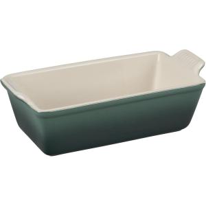 imageLe Creuset Stoneware Heritage Loaf Pan 9quot x 5quot x 3quot 15 qt CeriseArtichaut