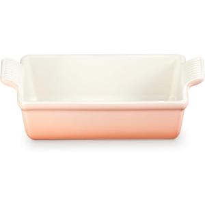 imageLe Creuset Stoneware Heritage Loaf Pan 9quot x 5quot x 3quot 15 qt CerisePeche