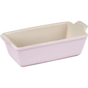 imageLe Creuset Stoneware Heritage Loaf Pan 9quot x 5quot x 3quot 15 qt CeriseShallot