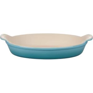 imageLe Creuset Stoneware Heritage Oval Au Gratin 17 qt 1125quot CeriseCaribbean