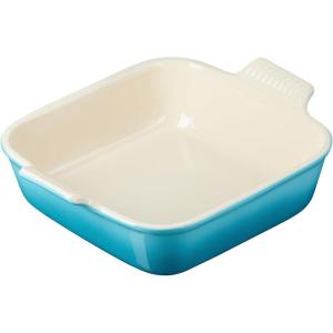 imageLe Creuset Stoneware Heritage Square Dish 3 qt 9quot OysterCaribbean