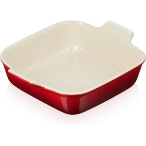 imageLe Creuset Stoneware Heritage Square Dish 3 qt 9quot OysterCerise