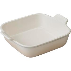 imageLe Creuset Stoneware Heritage Square Dish 3 qt 9quot OysterMeringue