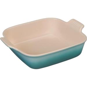 imageLe Creuset Stoneware Heritage Square Dish 3 qt 9quot OysterSea Salt