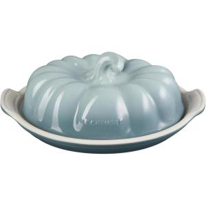 imageLe Creuset Stoneware Pumpkin Butter Dish WhiteSea Salt