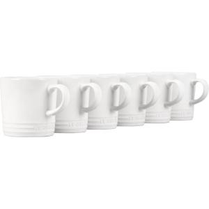 imageLe Creuset Stoneware Set of 6 London Mugs 12 oz Each MultiColorWhite