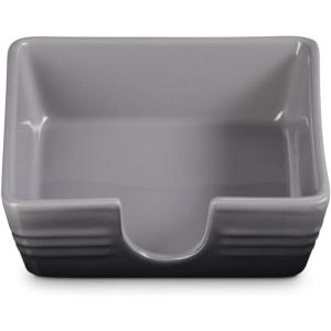 imageLe Creuset Stoneware Signature Cocktail Napkin Holder 6 quot ShallotOyster