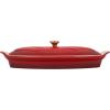 imageLe Creuset Heritage Stoneware Oval Fish Baker 17qt MarseilleCerise