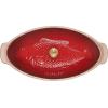 imageLe Creuset Heritage Stoneware Oval Fish Baker 17qt MarseilleCerise