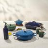 imageLe Creuset Olive Branch Collection Stoneware Heritage Rectangular Covered Casserole 4 Qt OliveArtichaut
