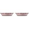 imageLe Creuset Stoneware Set of 2 Heritage Fluted Pie Dish 9quot ArtichautChiffon Pink