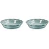 imageLe Creuset Stoneware Set of 2 Heritage Fluted Pie Dish 9quot ArtichautSea Salt