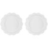 imageLe Creuset Stoneware Set of 2 Heritage Fluted Pie Dish 9quot ArtichautWhite