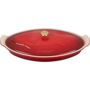 imageLe Creuset Heritage Stoneware Oval Fish Baker 17qt MarseilleCerise