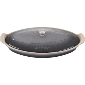 imageLe Creuset Heritage Stoneware Oval Fish Baker 17qt MarseilleOyster