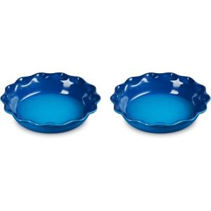 imageLe Creuset Stoneware Set of 2 Heritage Fluted Pie Dish 9quot ArtichautMarseille