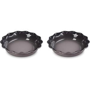 imageLe Creuset Stoneware Set of 2 Heritage Fluted Pie Dish 9quot ArtichautOyster