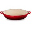 imageLe Creuset Enameled Cast Iron Multifunction Braiser with Grill Pan Lid 35 qt MarseilleCerise