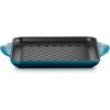 imageLe Creuset Enameled Cast Iron Square Grill 95quot ArtichautDeep Teal