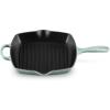imageLe Creuset Enameled Cast Iron Signature Square Skillet Grill 1025quot ShallotSea Salt