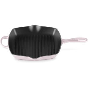 imageLe Creuset Enameled Cast Iron Signature Square Skillet Grill 1025quot ShallotShallot