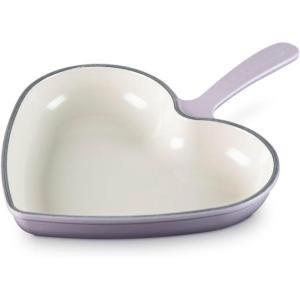 imageLe Creuset Enameled Cast Iron Traditional Heart Skillet 1025quot Chiffon PinkProvence