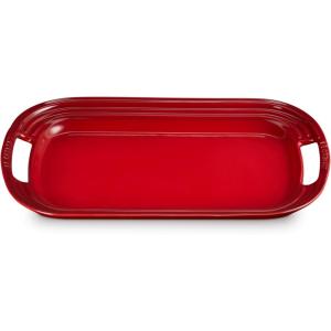imageLe Creuset Stoneware Serving Platter 1625quot MarseilleCerise