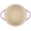 image:imageLe Creuset Stoneware Mini Round Cocotte 8oz Chiffon Pink with Gold Heart KnobChiffon Pink
