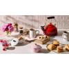 image:imageLe Creuset Stoneware Mini Round Cocotte 8oz Chiffon Pink with Gold Heart KnobChiffon Pink