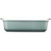 image:imageLe Creuset Stoneware Heritage Deep Rectangular Lasagna Dish 675 qt PecheSea Salt