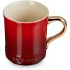 image:imageLe Creuset Vancouver Mug with Gold Metallic Handle 14 oz Coastal BlueCerise