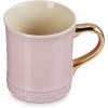 image:imageLe Creuset Vancouver Mug with Gold Metallic Handle 14 oz Coastal BlueChiffon Pink