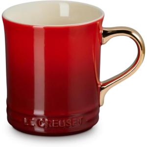 image:imageLe Creuset Vancouver Mug with Gold Metallic Handle 14 oz Coastal BlueCerise