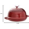 image:imageLe Creuset Enameled Cast Iron Signature Oval Bread Oven 115 inch Sea SaltCerise
