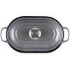 image:imageLe Creuset Enameled Cast Iron Signature Oval Bread Oven 115 inch Sea SaltOyster