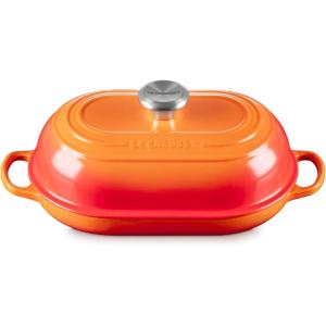 image:imageLe Creuset Enameled Cast Iron Signature Oval Bread Oven 115 inch Sea SaltFlame