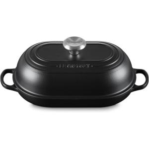 image:imageLe Creuset Enameled Cast Iron Signature Oval Bread Oven 115 inch Sea SaltLicorice