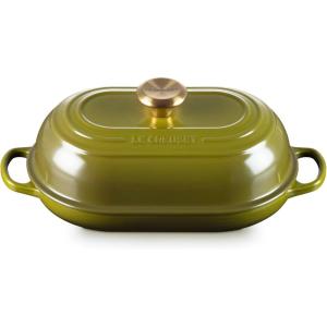 image:imageLe Creuset Enameled Cast Iron Signature Oval Bread Oven 115 inch Sea SaltOlive