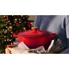 image:imageLe Creuset Enameled Cast Iron Signature 9Piece Cookware Set Sea SaltCerise