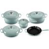 image:imageLe Creuset Enameled Cast Iron Signature 9Piece Cookware Set Sea SaltSea Salt