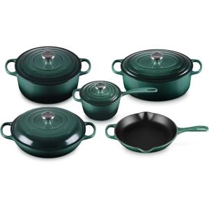 image:imageLe Creuset Enameled Cast Iron Signature 9Piece Cookware Set Sea SaltArtichaut
