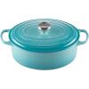 image:imageLe Creuset Enameled Cast Iron Signature Oval Dutch Oven 675 qt RivieraCaribbean