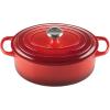 image:imageLe Creuset Enameled Cast Iron Signature Oval Dutch Oven 675 qt RivieraCerise