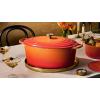 image:imageLe Creuset Enameled Cast Iron Signature Oval Dutch Oven 675 qt RivieraFlamme Doree