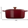 image:imageLe Creuset Enameled Cast Iron Signature Oval Dutch Oven 675 qt RivieraGarnet