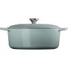image:imageLe Creuset Enameled Cast Iron Signature Oval Dutch Oven 675 qt RivieraSea Salt